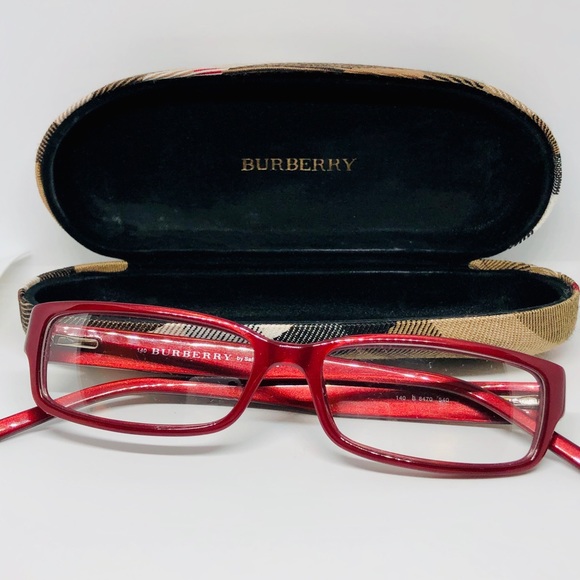 Preowned Burberry Eyeglasses burgundy 🤓⭐️ - Picture 1 of 8